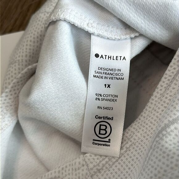 Athleta Farallon White Printed Front Snap Romper Size 1X - Picture 14 of 14